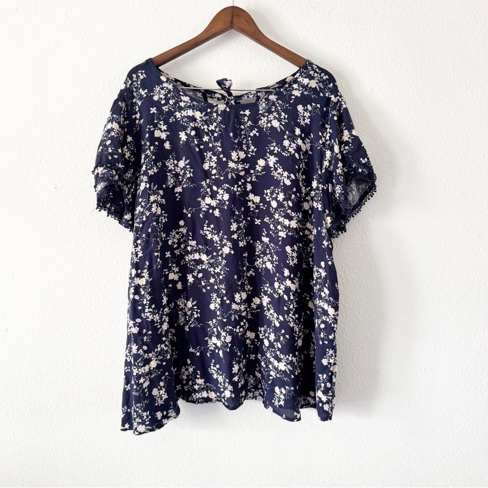 Angels Bohemian Cottagecore Floral Blouse Plus Size 3X